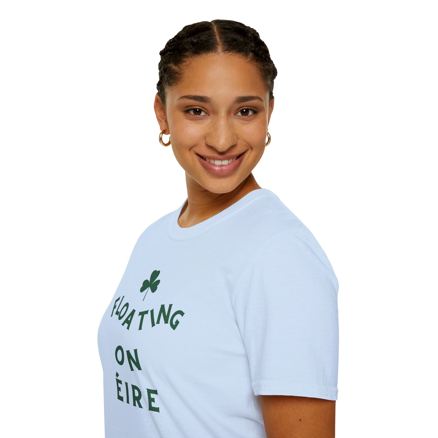 FLOATING ON ÉIRE Unisex Softstyle 100% Cotton T-Shirt
