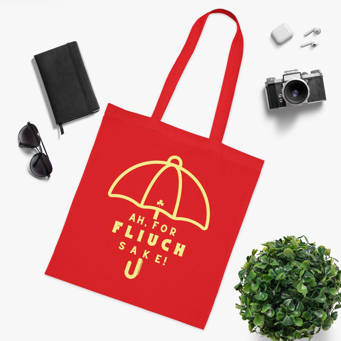 AH, FOR FLIUCH SAKE! 100% Cotton Tote Bag
