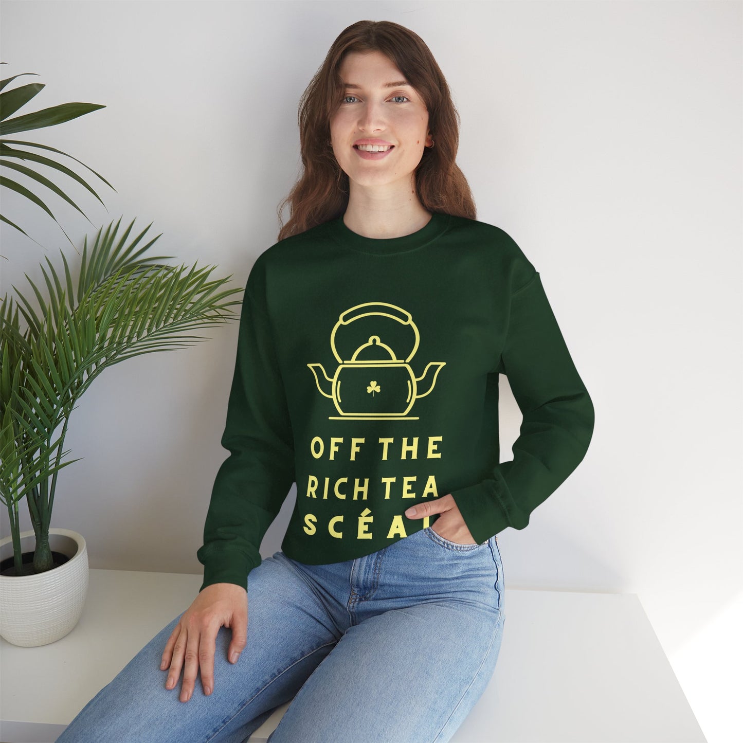 OFF THE RICH TEA SCÉAL Unisex Heavy Blend™ Crewneck Sweatshirt