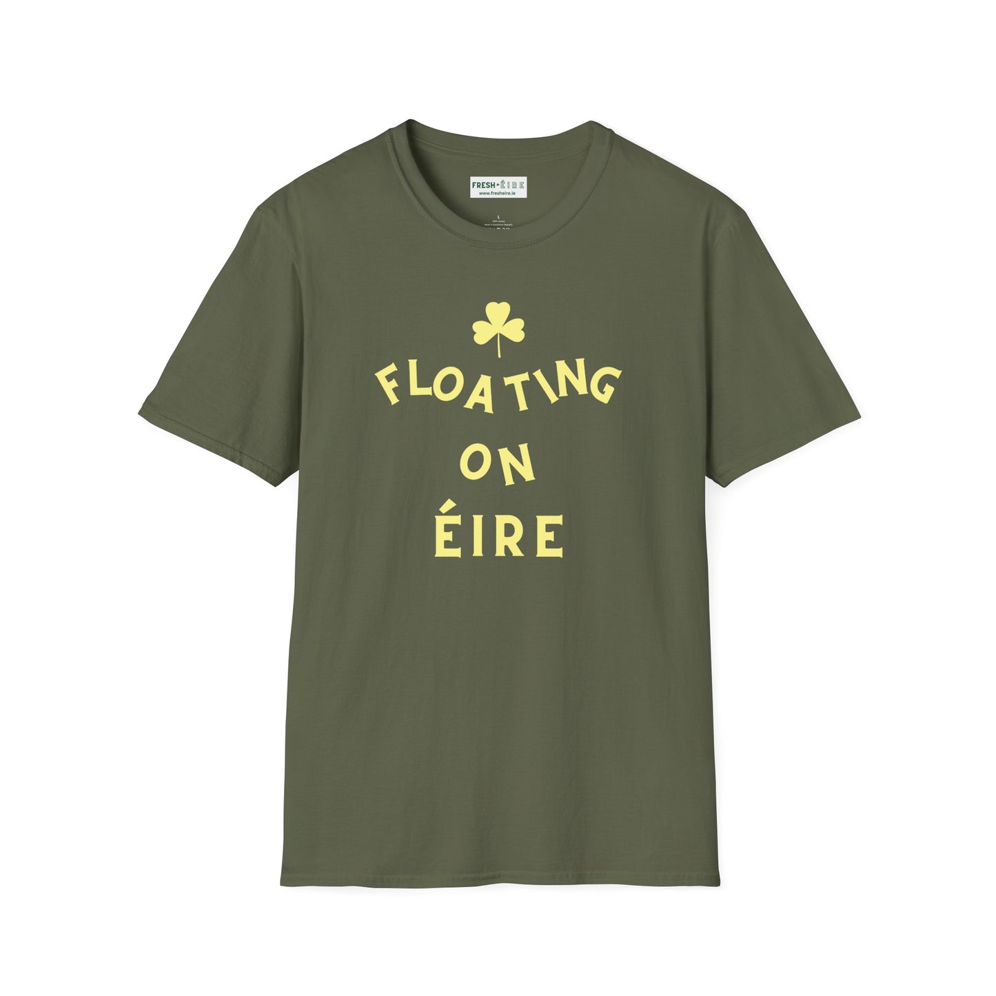 FLOATING ON ÉIRE Unisex Softstyle 100% Cotton T-Shirt
