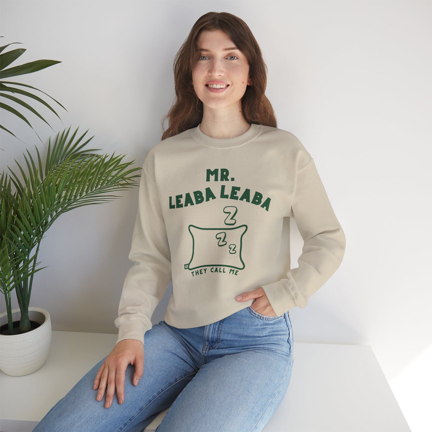 MR. LEABA LEABA (THEY CALL ME) Unisex Heavy Blend™ Crewneck Sweatshirt