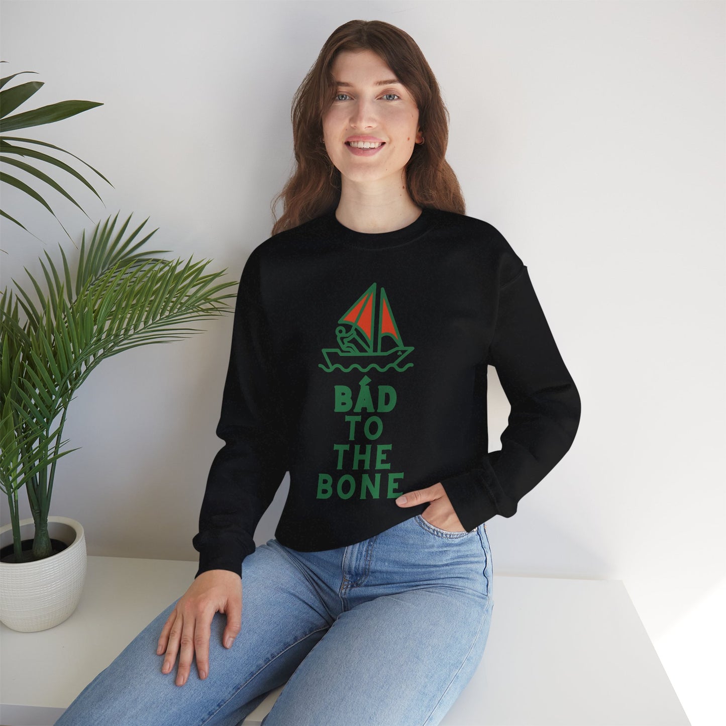 BÁD TO THE BONE Unisex Heavy Blend™ Crewneck Sweatshirt