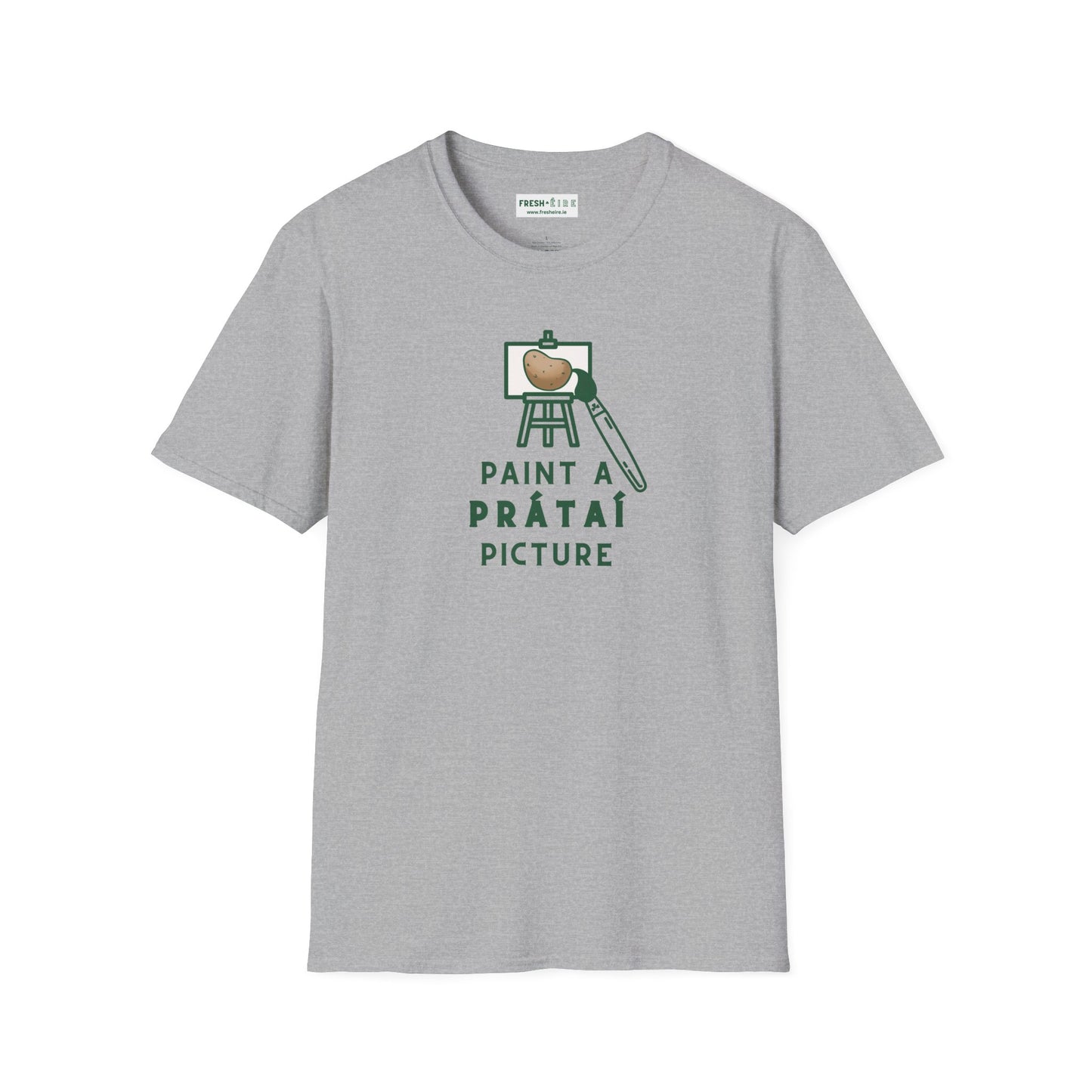 PAINT A PRÁTAÍ PICTURE Unisex Softstyle 100% Cotton T-Shirt