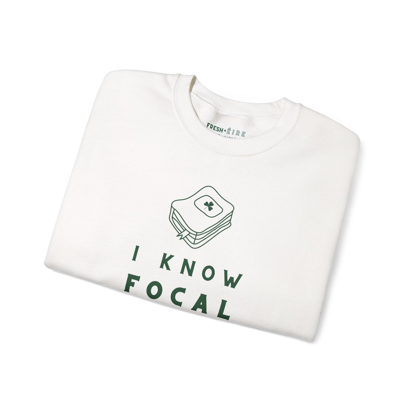 I KNOW FOCAL IN IRISH Unisex Heavy Blend™ Crewneck Sweatshirt