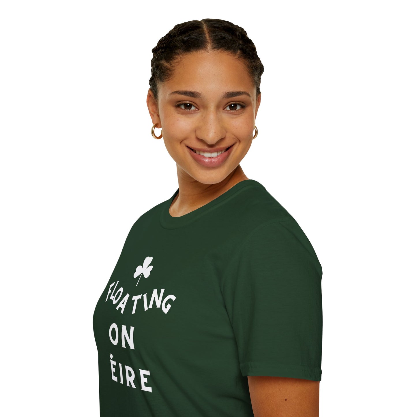 FLOATING ON ÉIRE Unisex Softstyle 100% Cotton T-Shirt
