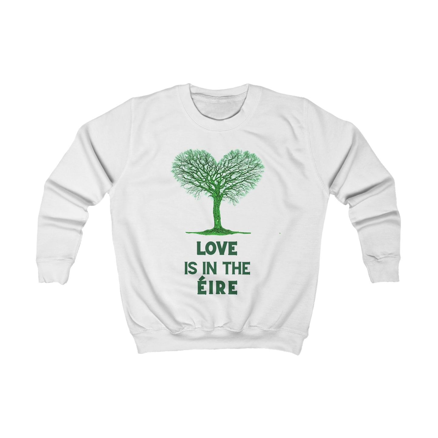 LOVE IS IN THE ÉIRE Kids Sweatshirt