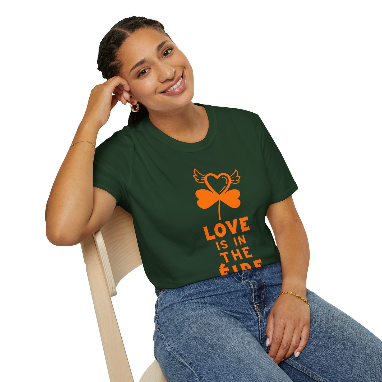 LOVE IS IN THE ÉIRE 2 Unisex Softstyle 100% Cotton T-Shirt