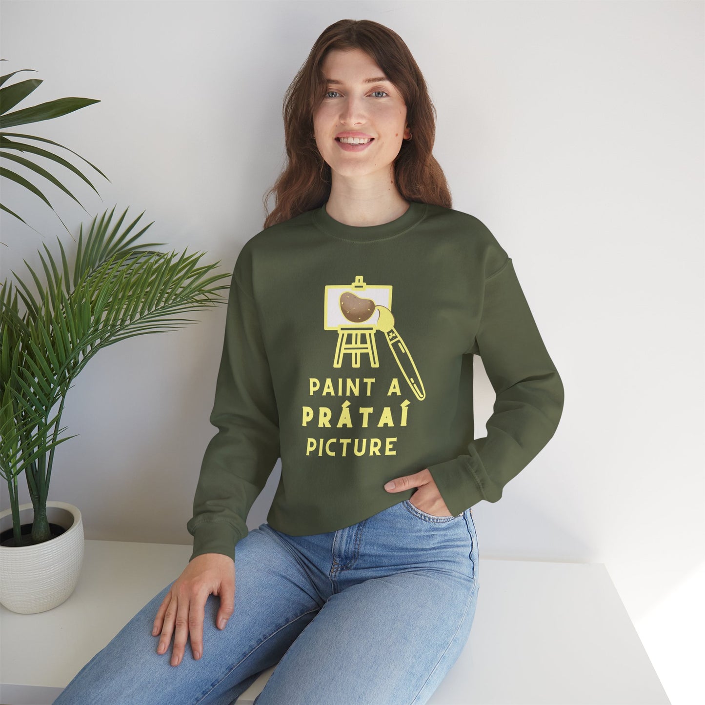 PAINT A PRÁTAÍ PICTURE Unisex Heavy Blend™ Crewneck Sweatshirt