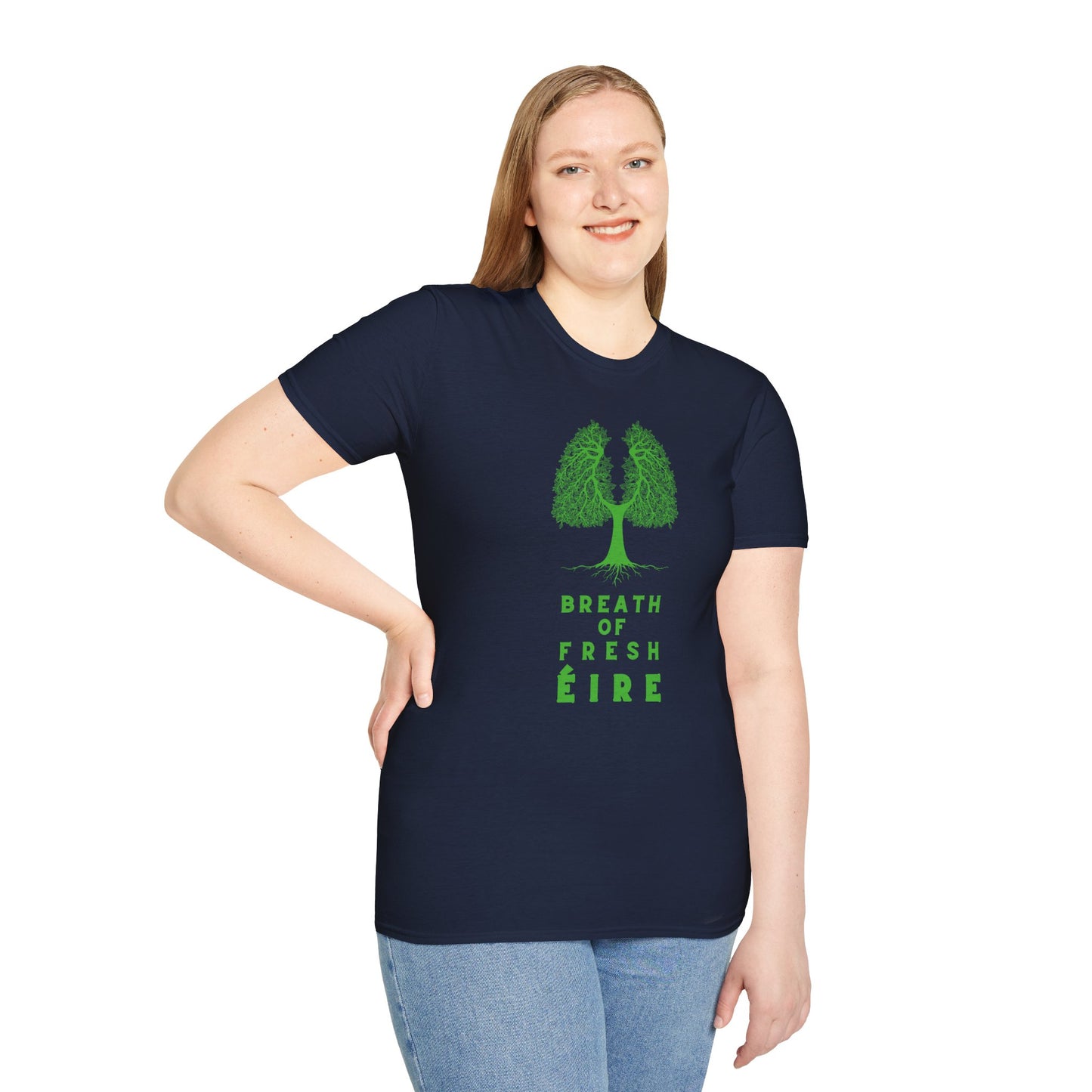 BREATH OF FRESH ÉIRE Unisex Softstyle 100% Cotton T-Shirt