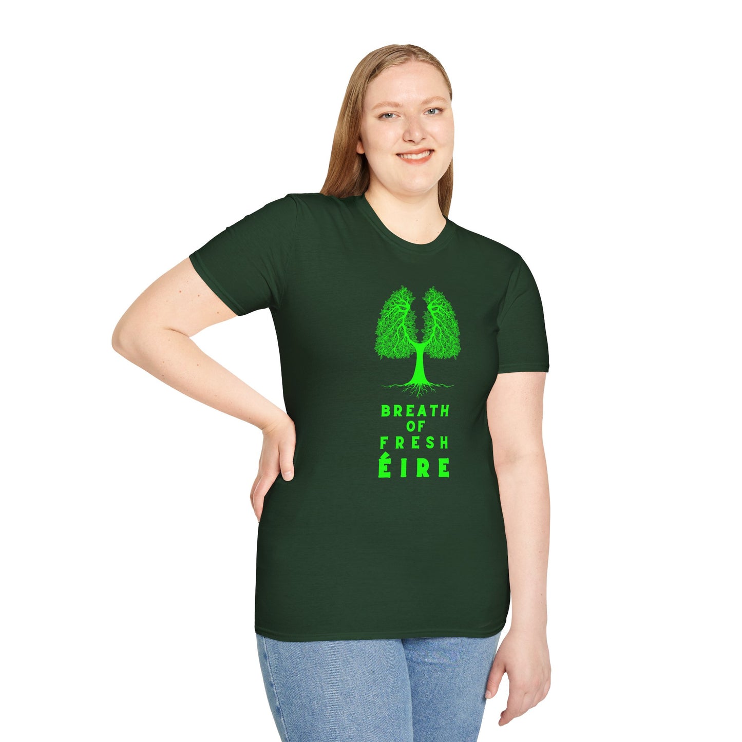 BREATH OF FRESH ÉIRE Unisex Softstyle 100% Cotton T-Shirt