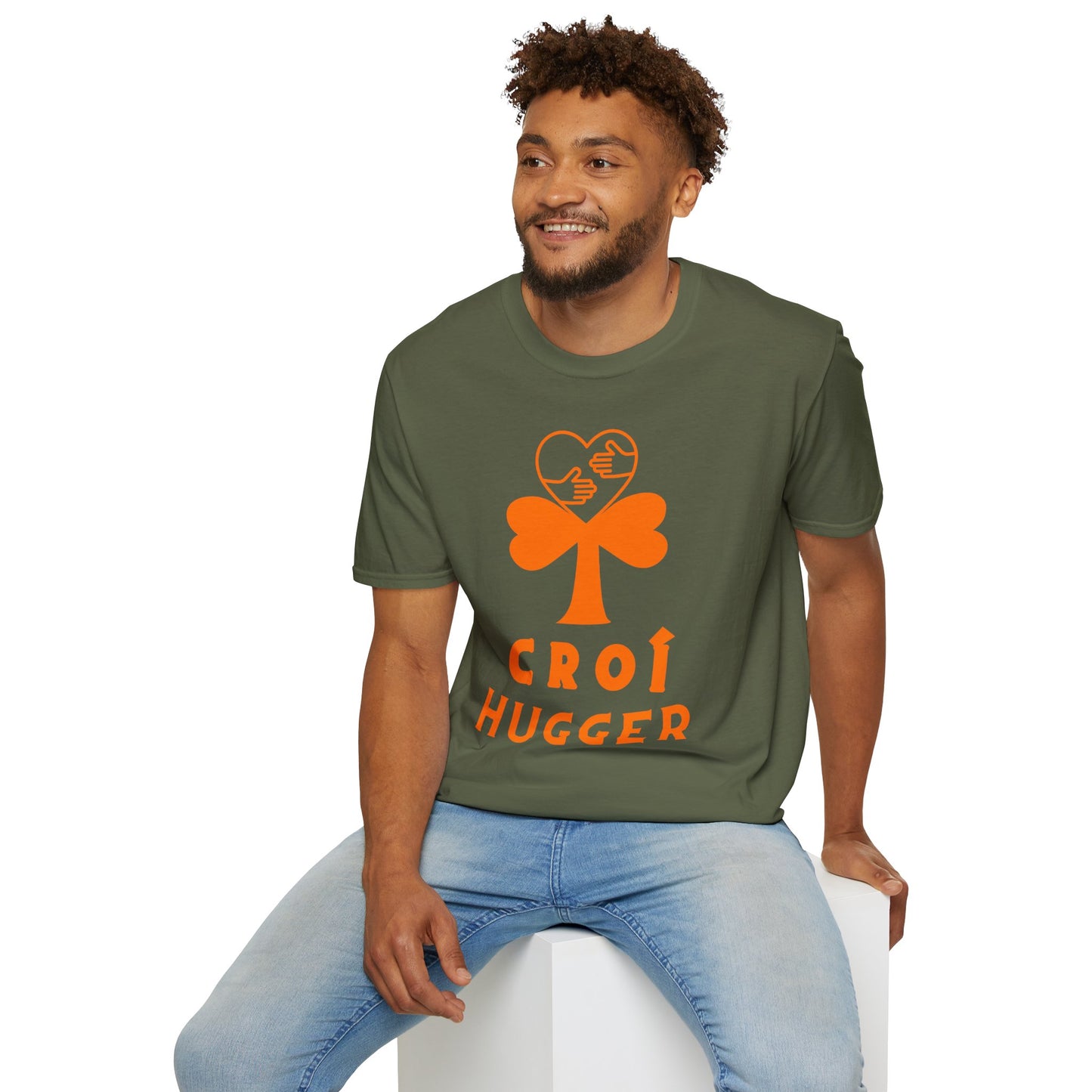 CROÍ HUGGER Unisex Softstyle 100% Cotton T-Shirt