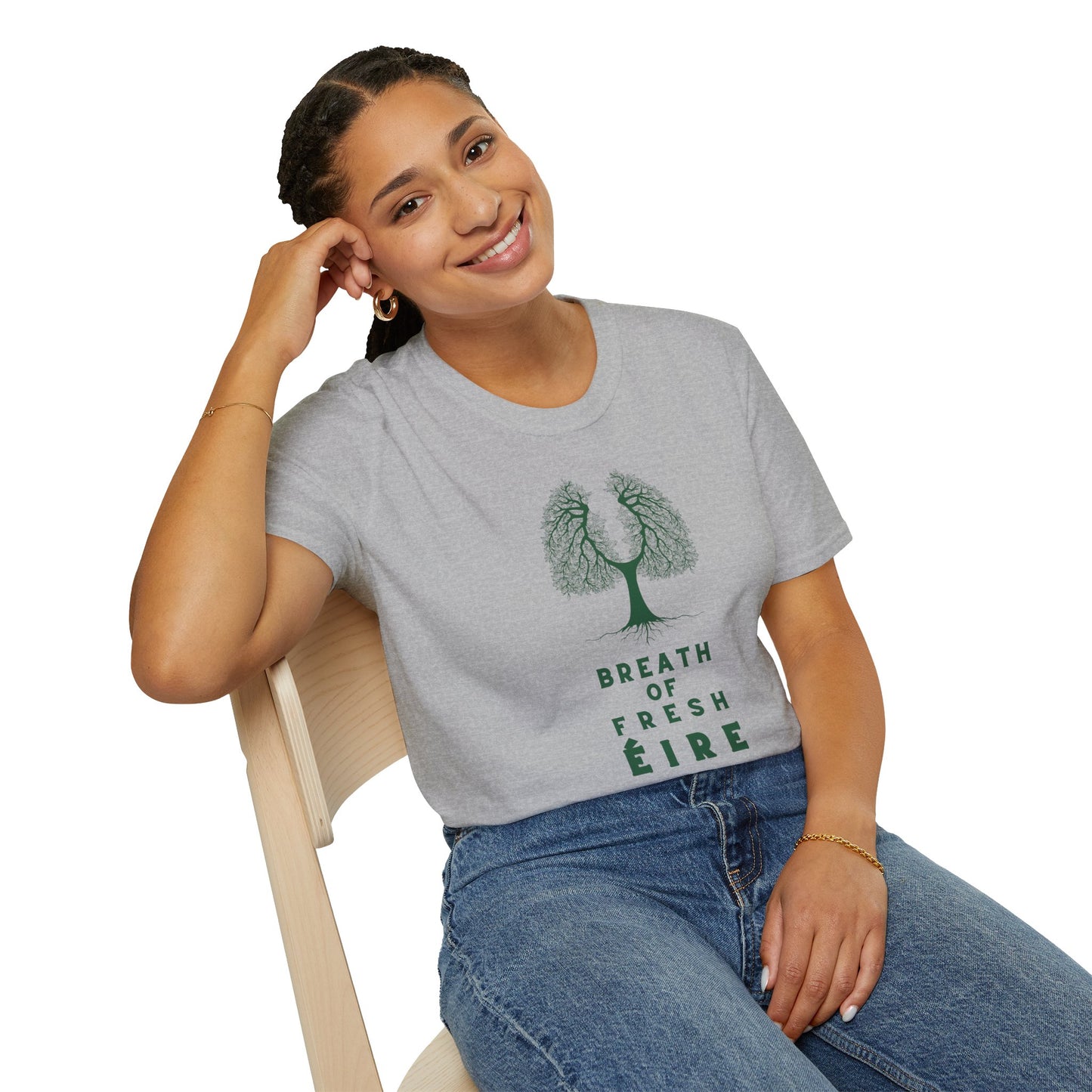 BREATH OF FRESH ÉIRE Unisex Softstyle 100% Cotton T-Shirt
