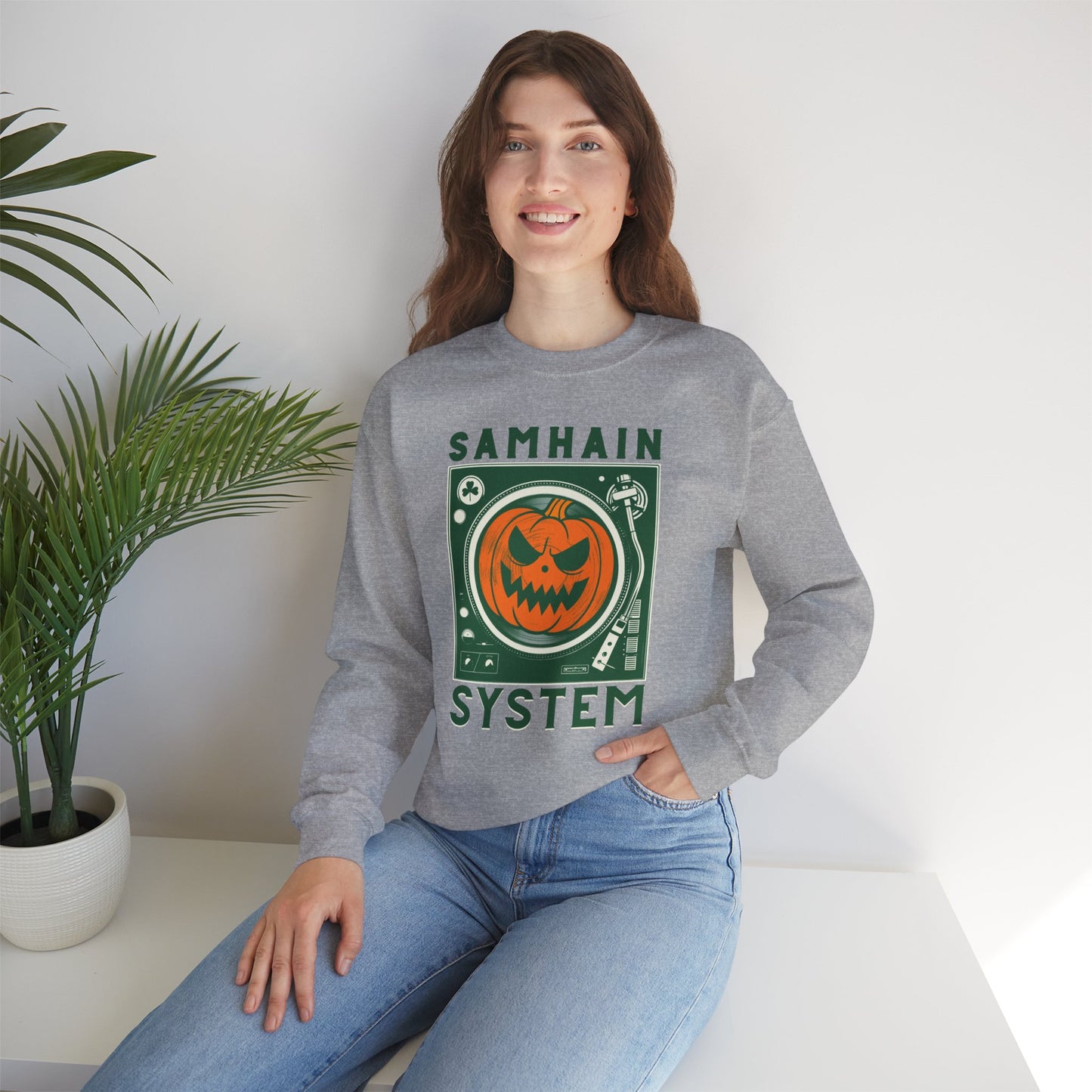SAMHAIM SYSTEM Unisex Heavy Blend Crewneck Sweatshirt