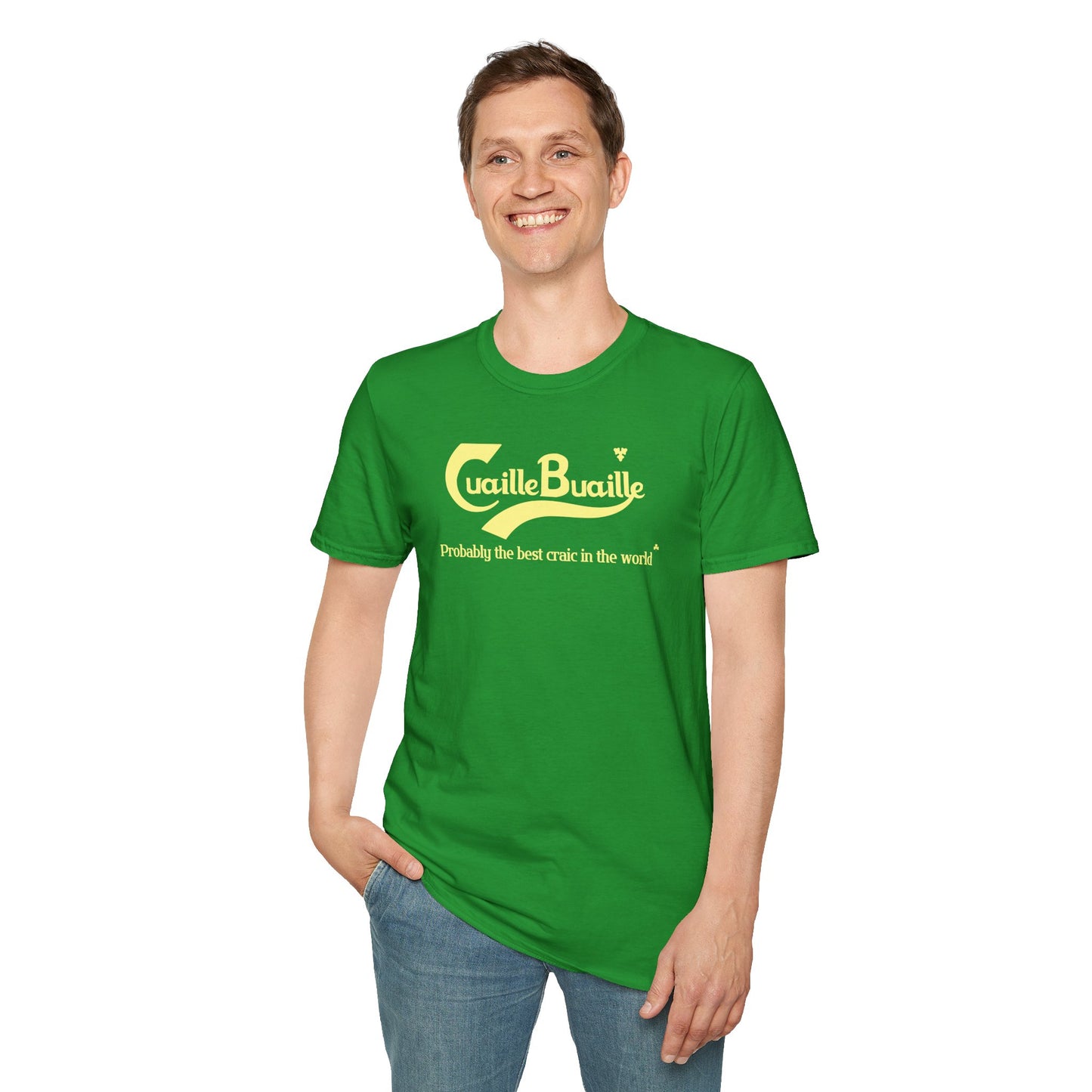 Cuaille Buaille Probably the best craic in the world Unisex Softstyle 100% Cotton T-Shirt