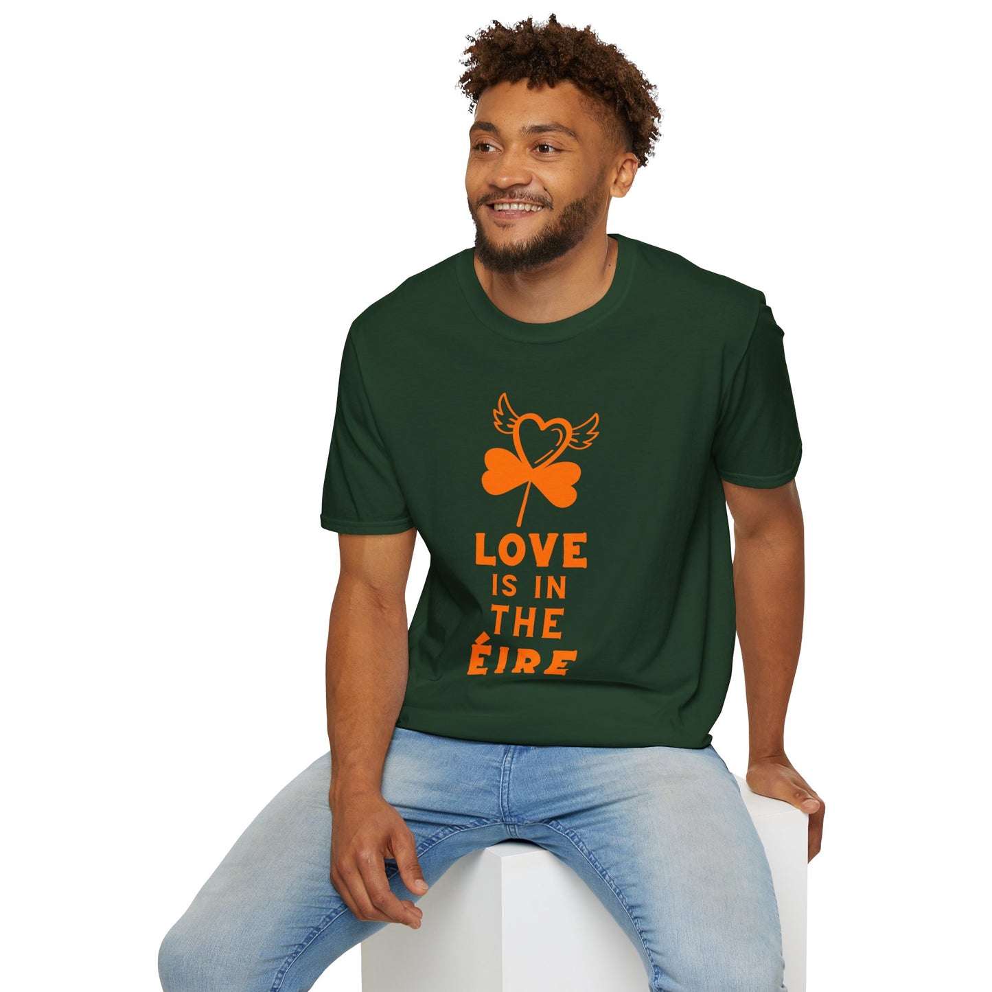 LOVE IS IN THE ÉIRE 2 Unisex Softstyle 100% Cotton T-Shirt