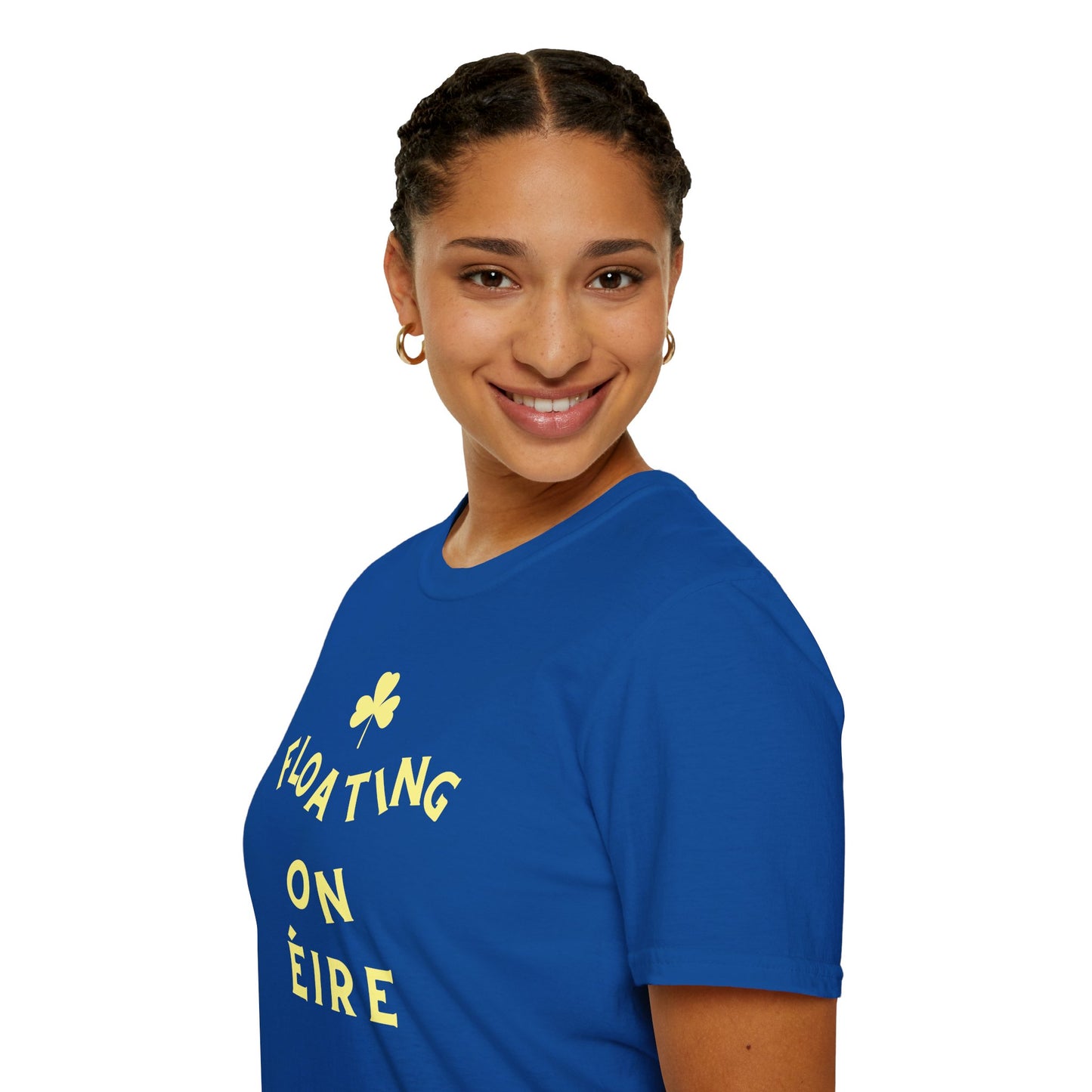 FLOATING ON ÉIRE Unisex Softstyle 100% Cotton T-Shirt