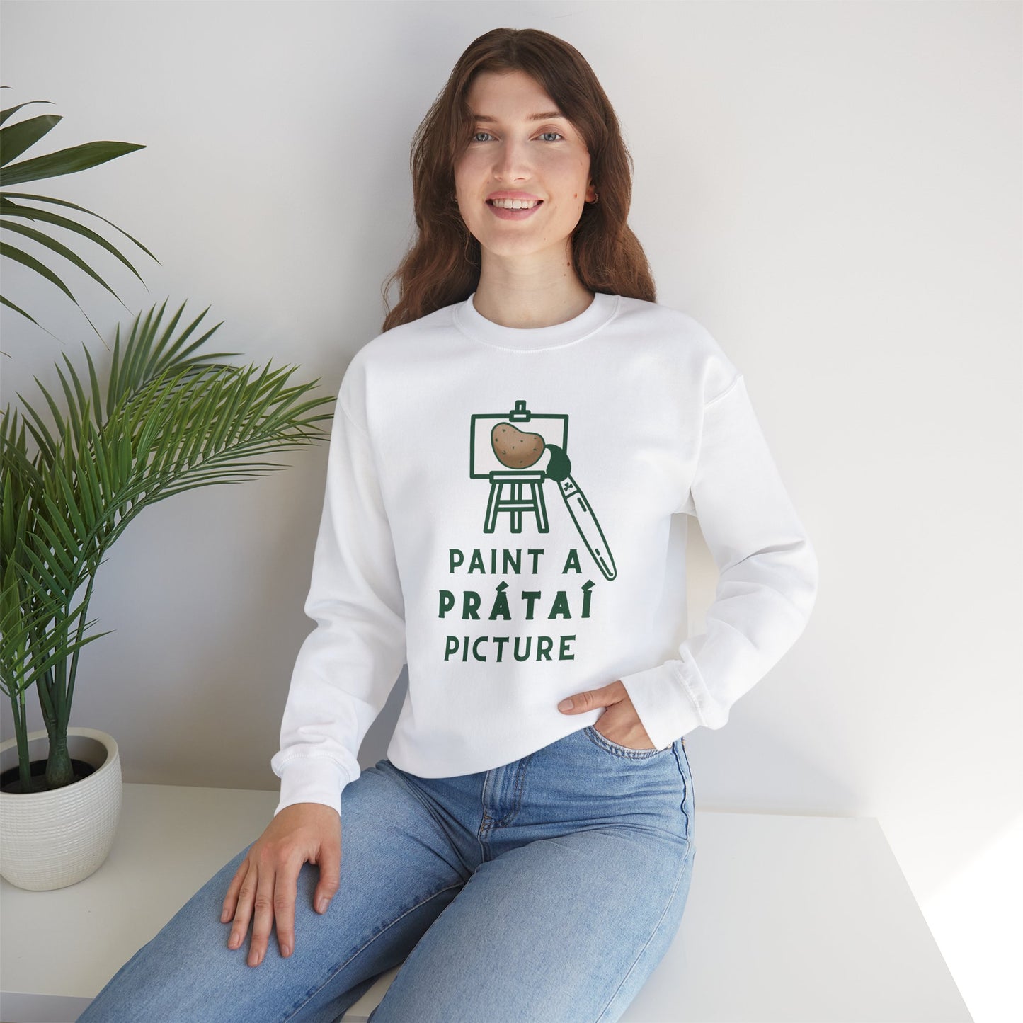 PAINT A PRÁTAÍ PICTURE Unisex Heavy Blend™ Crewneck Sweatshirt