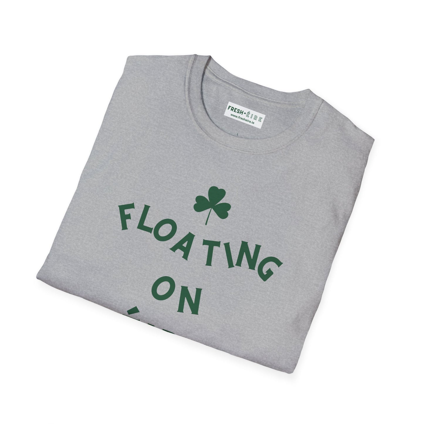 FLOATING ON ÉIRE Unisex Softstyle 100% Cotton T-Shirt