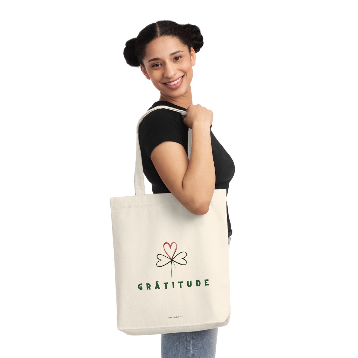 GRÁTITUDE Woven Tote Bag