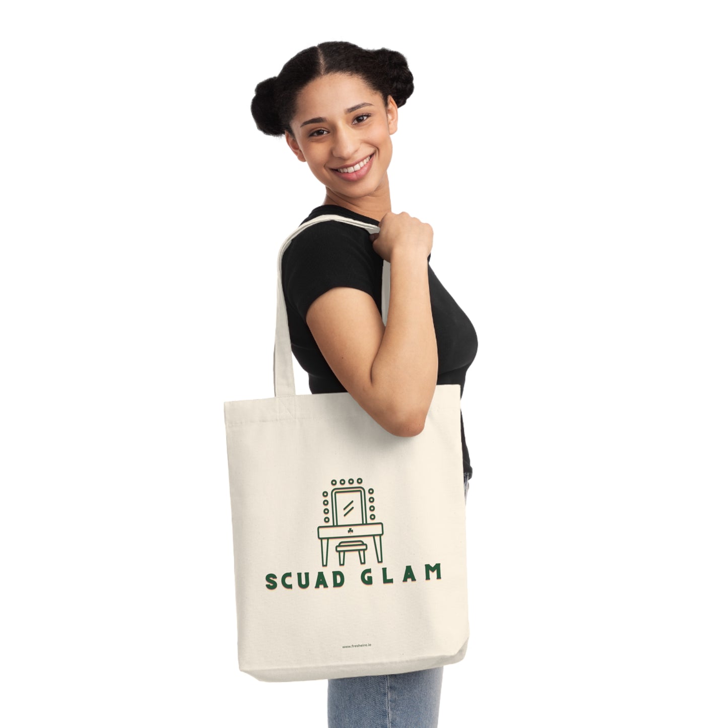 SCUAD GLAM Woven Tote Bag