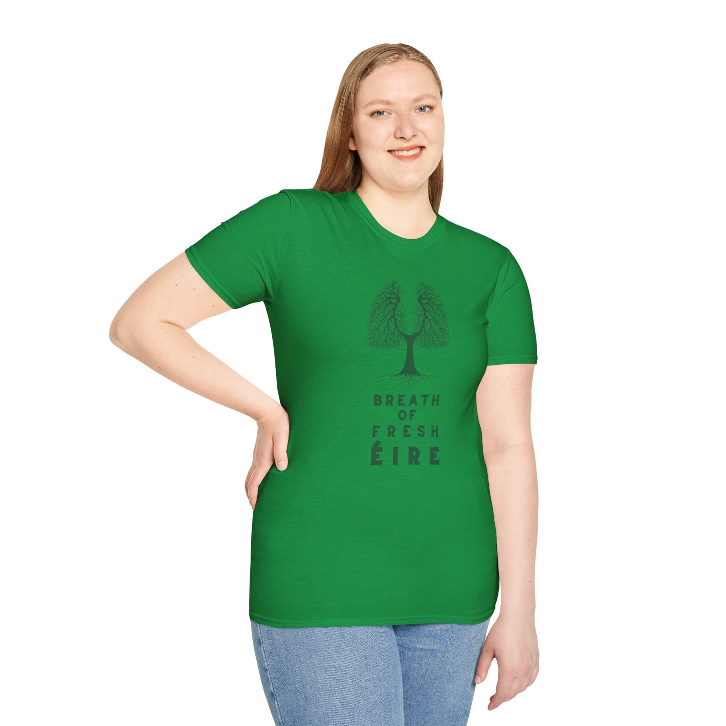 BREATH OF FRESH ÉIRE Unisex Softstyle 100% Cotton T-Shirt
