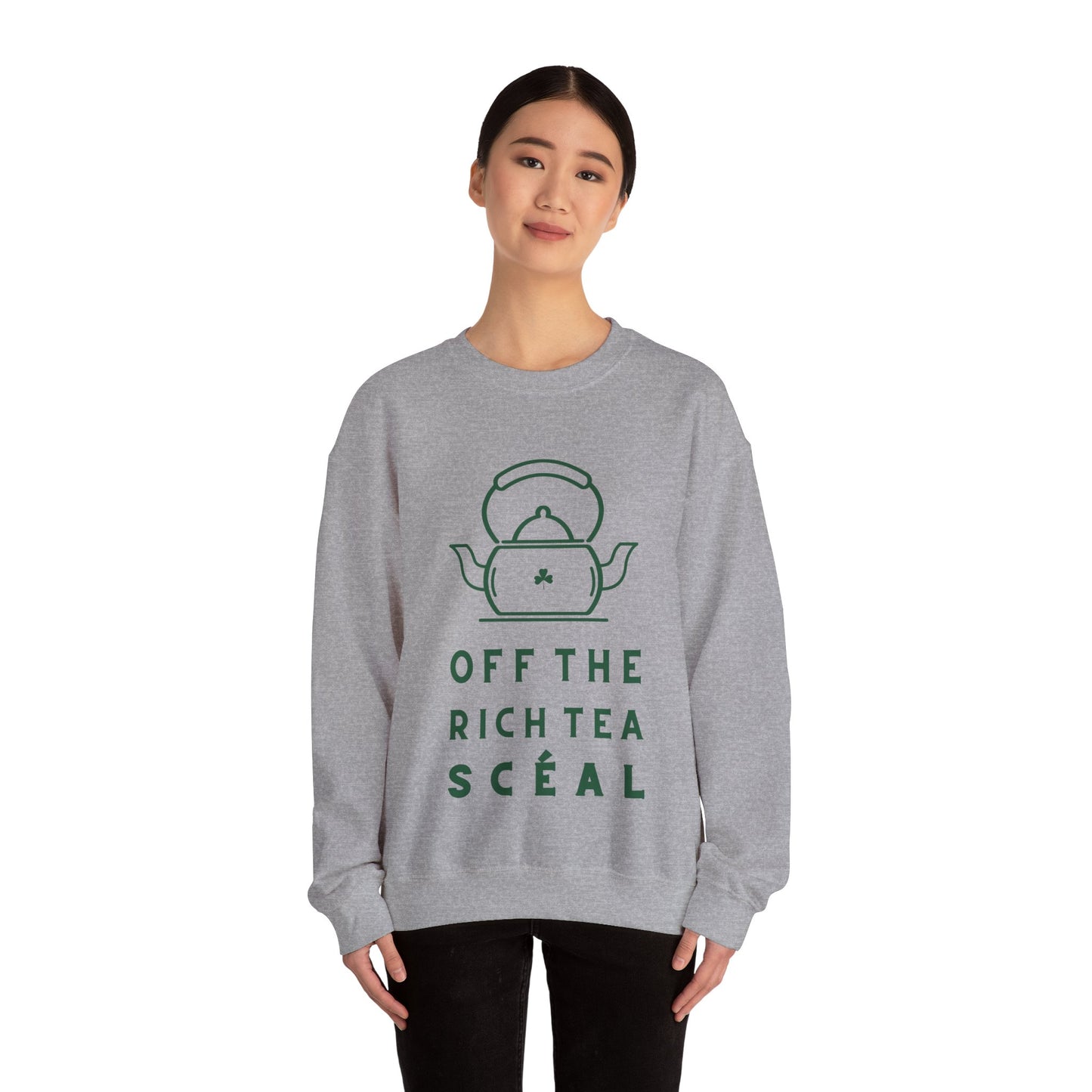 OFF THE RICH TEA SCÉAL Unisex Heavy Blend™ Crewneck Sweatshirt
