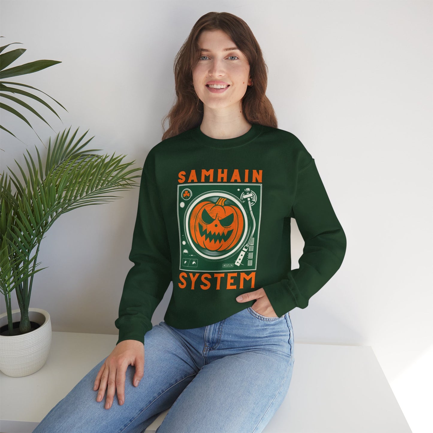 SAMHAIM SYSTEM Unisex Heavy Blend Crewneck Sweatshirt