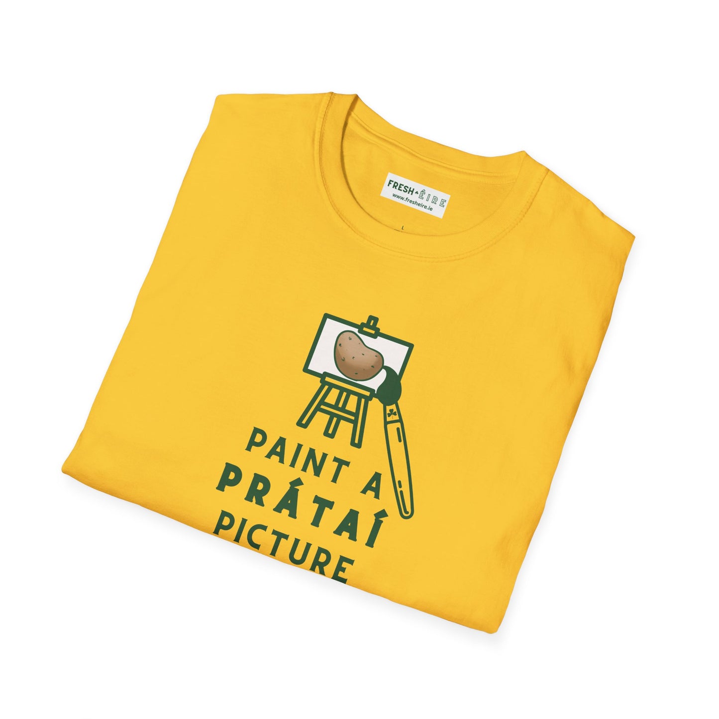 PAINT A PRÁTAÍ PICTURE Unisex Softstyle 100% Cotton T-Shirt