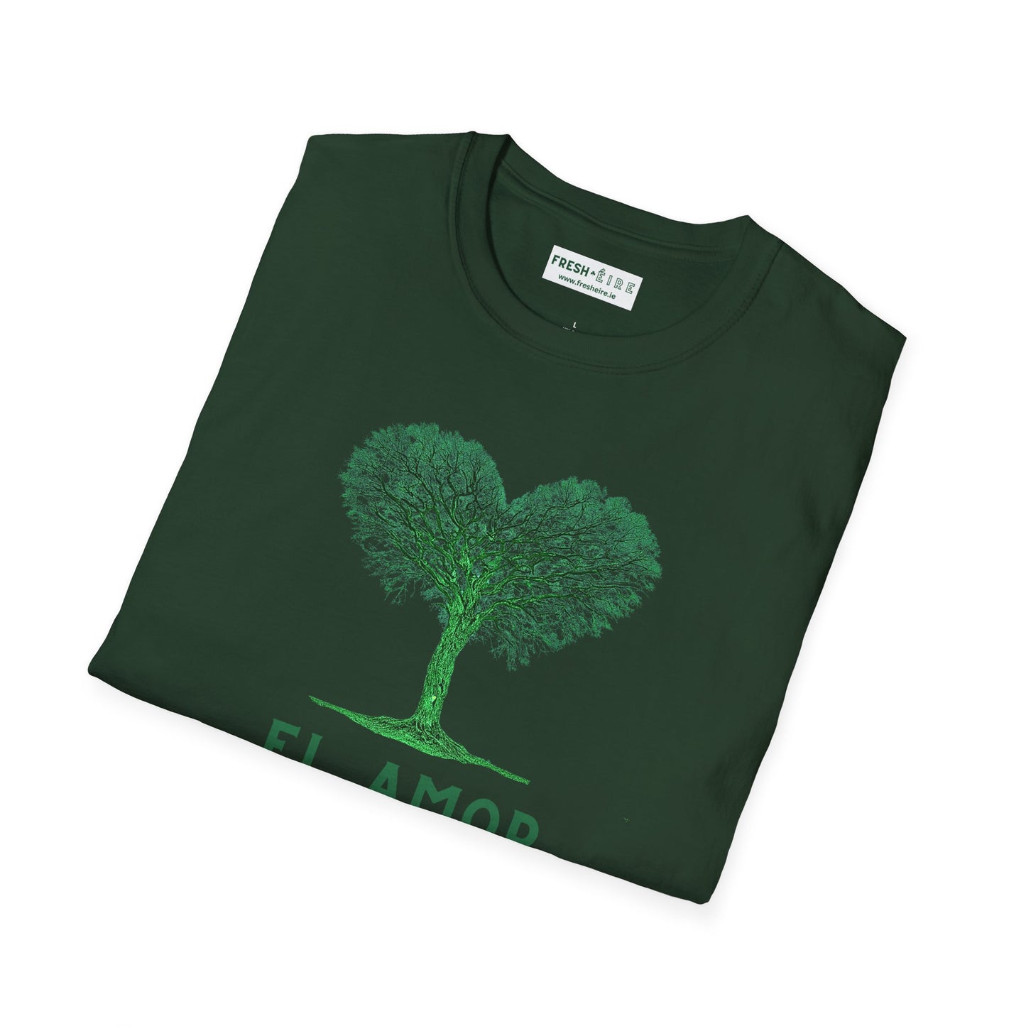 EL AMOR ESTA EN EL ÉIRE Unisex Softstyle 100% Coton T-Shirt