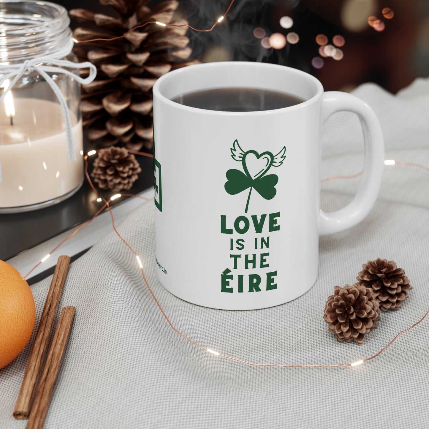 LOVE IS IN THE ÉIRE 2 33cl White Ceramic Mug