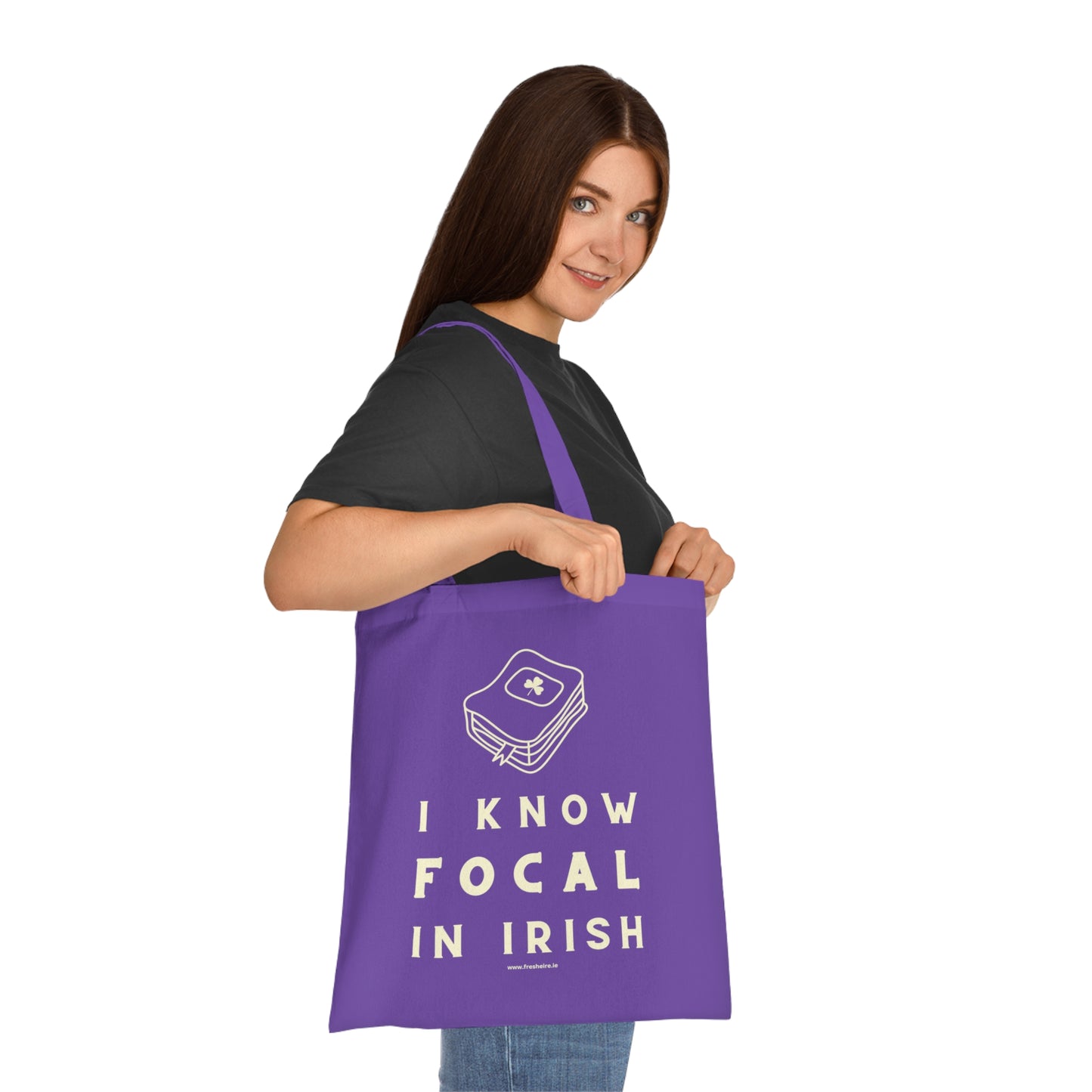 I KNOW FOCAL IN IRISH 100% Cotton Tote Bag