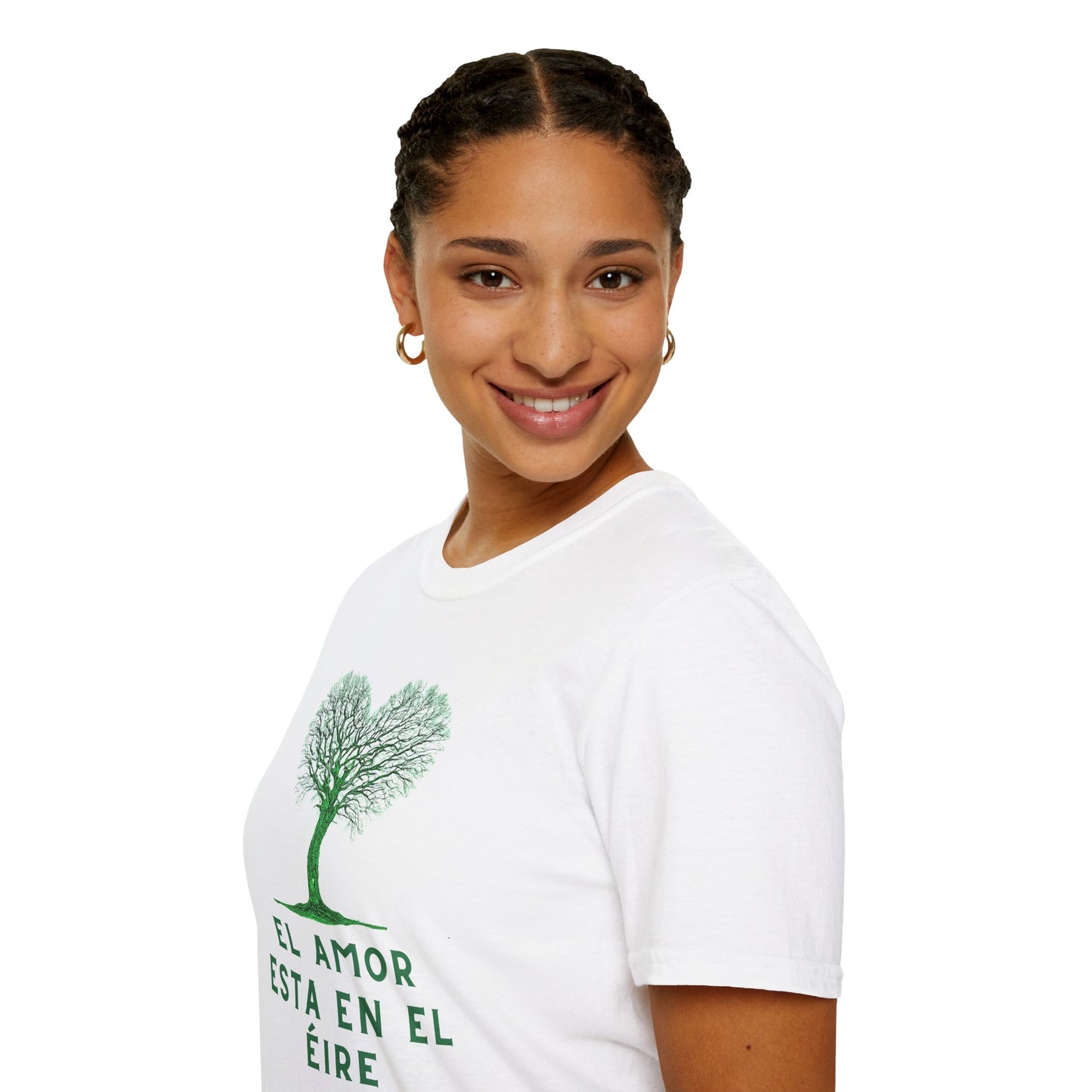 EL AMOR ESTA EN EL ÉIRE Unisex Softstyle 100% Coton T-Shirt