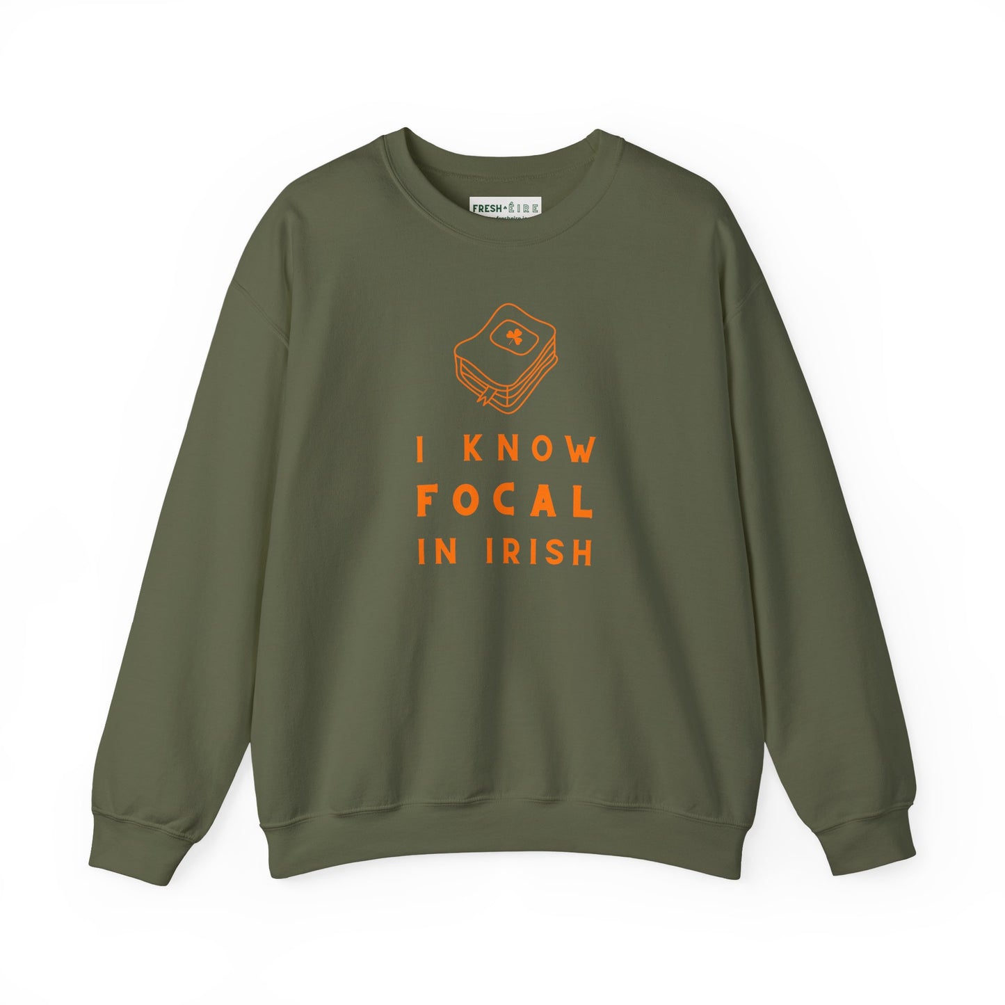 I KNOW FOCAL IN IRISH Unisex Heavy Blend™ Crewneck Sweatshirt