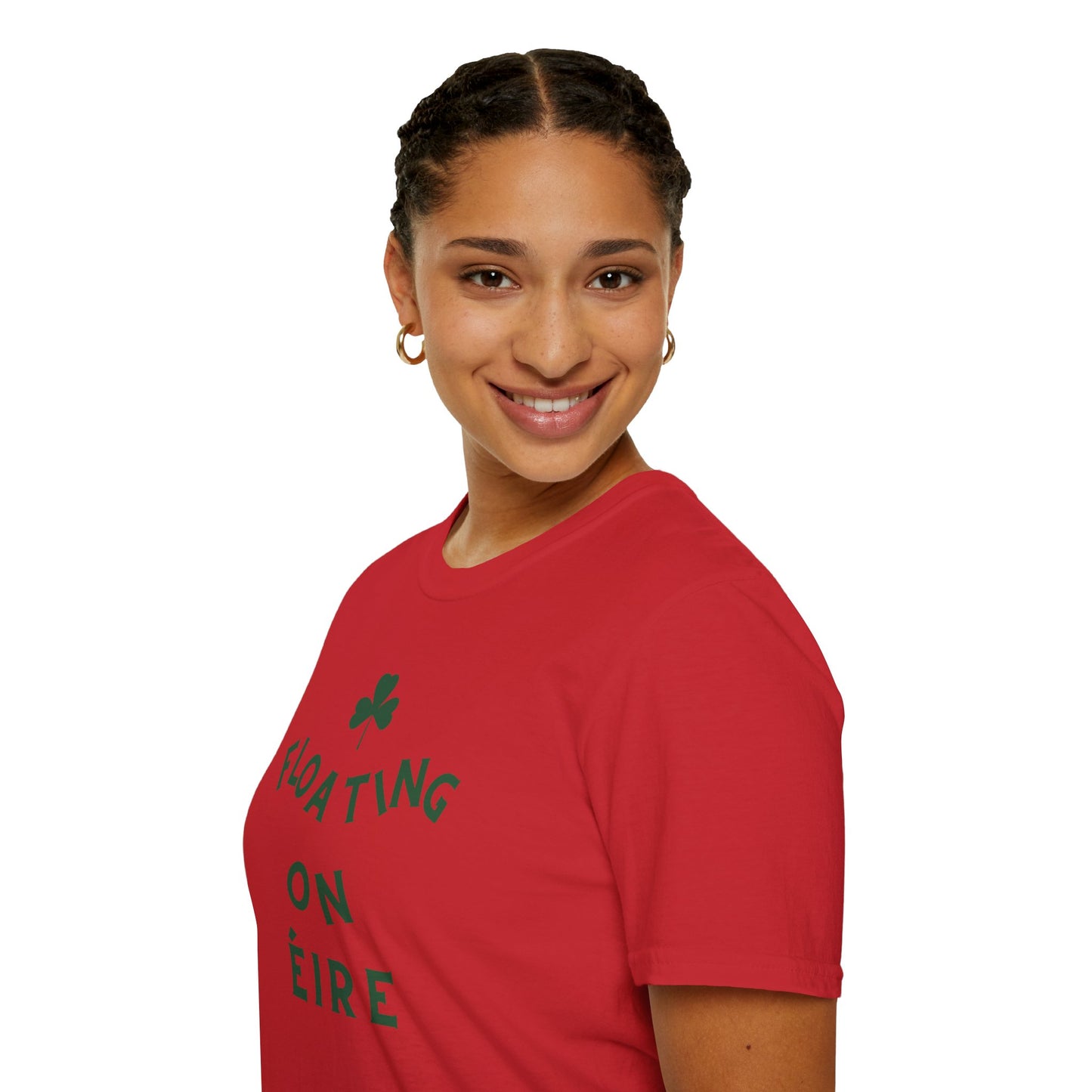 FLOATING ON ÉIRE Unisex Softstyle 100% Cotton T-Shirt