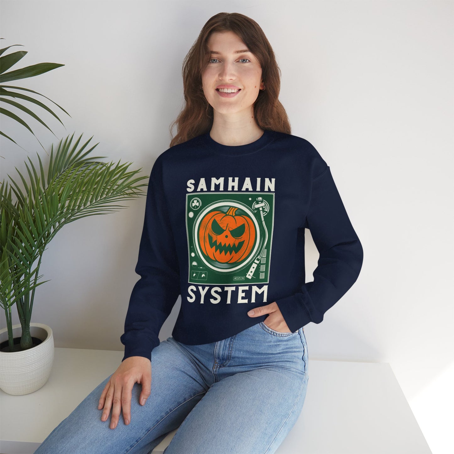 SAMHAIM SYSTEM Unisex Heavy Blend Crewneck Sweatshirt