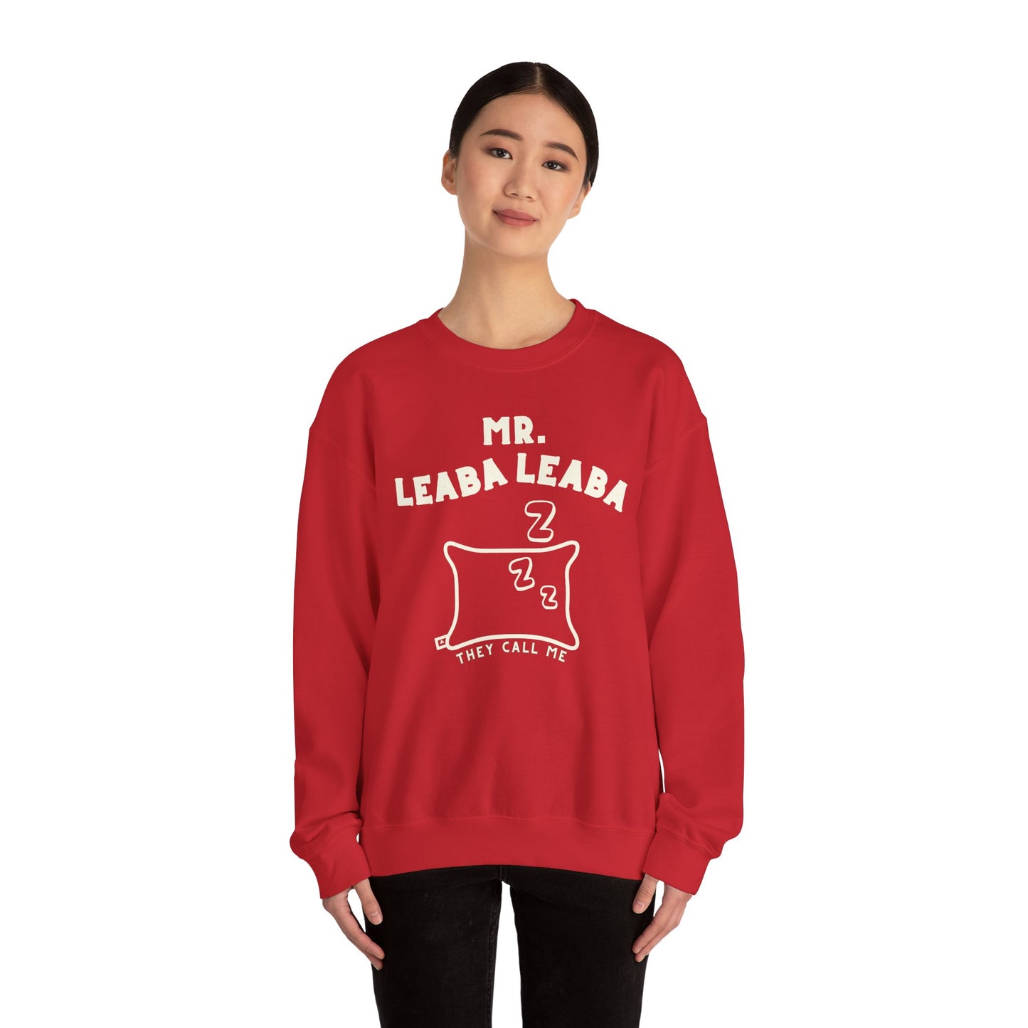 MR. LEABA LEABA (THEY CALL ME) Unisex Heavy Blend™ Crewneck Sweatshirt