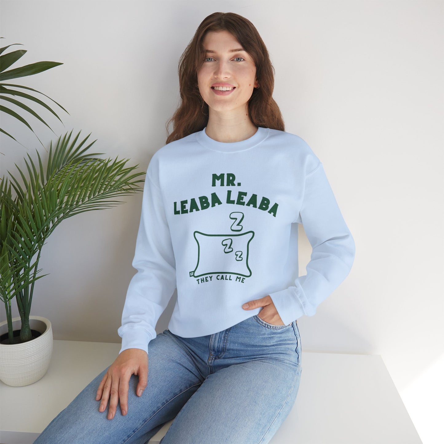 MR. LEABA LEABA (THEY CALL ME) Unisex Heavy Blend™ Crewneck Sweatshirt