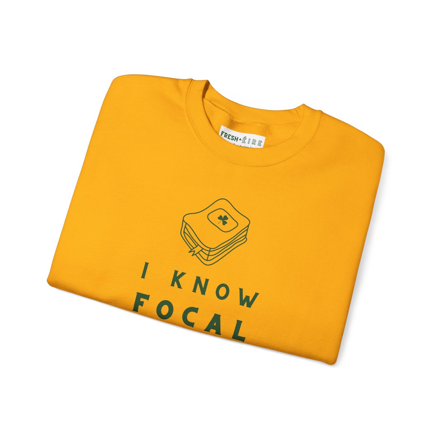 I KNOW FOCAL IN IRISH Unisex Heavy Blend™ Crewneck Sweatshirt