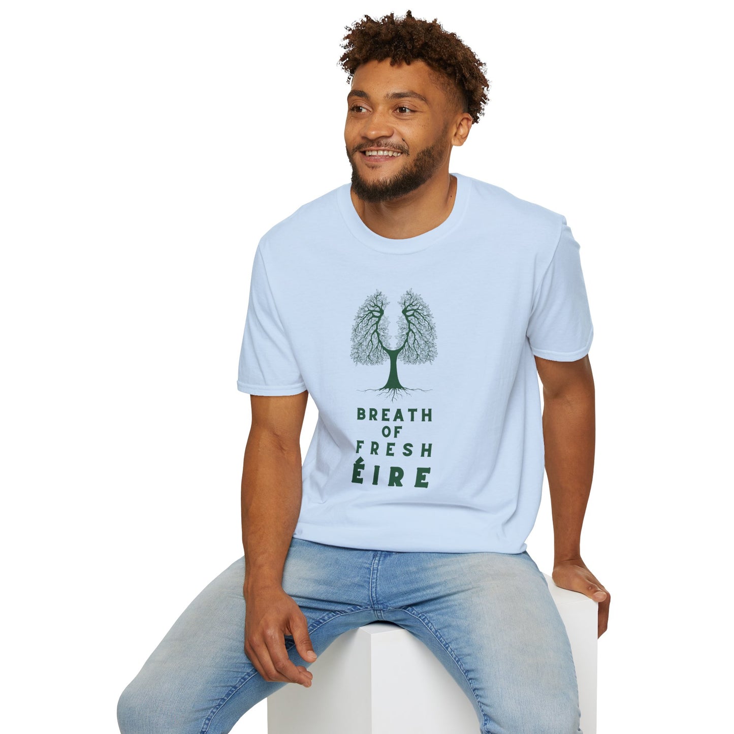BREATH OF FRESH ÉIRE Unisex Softstyle 100% Cotton T-Shirt