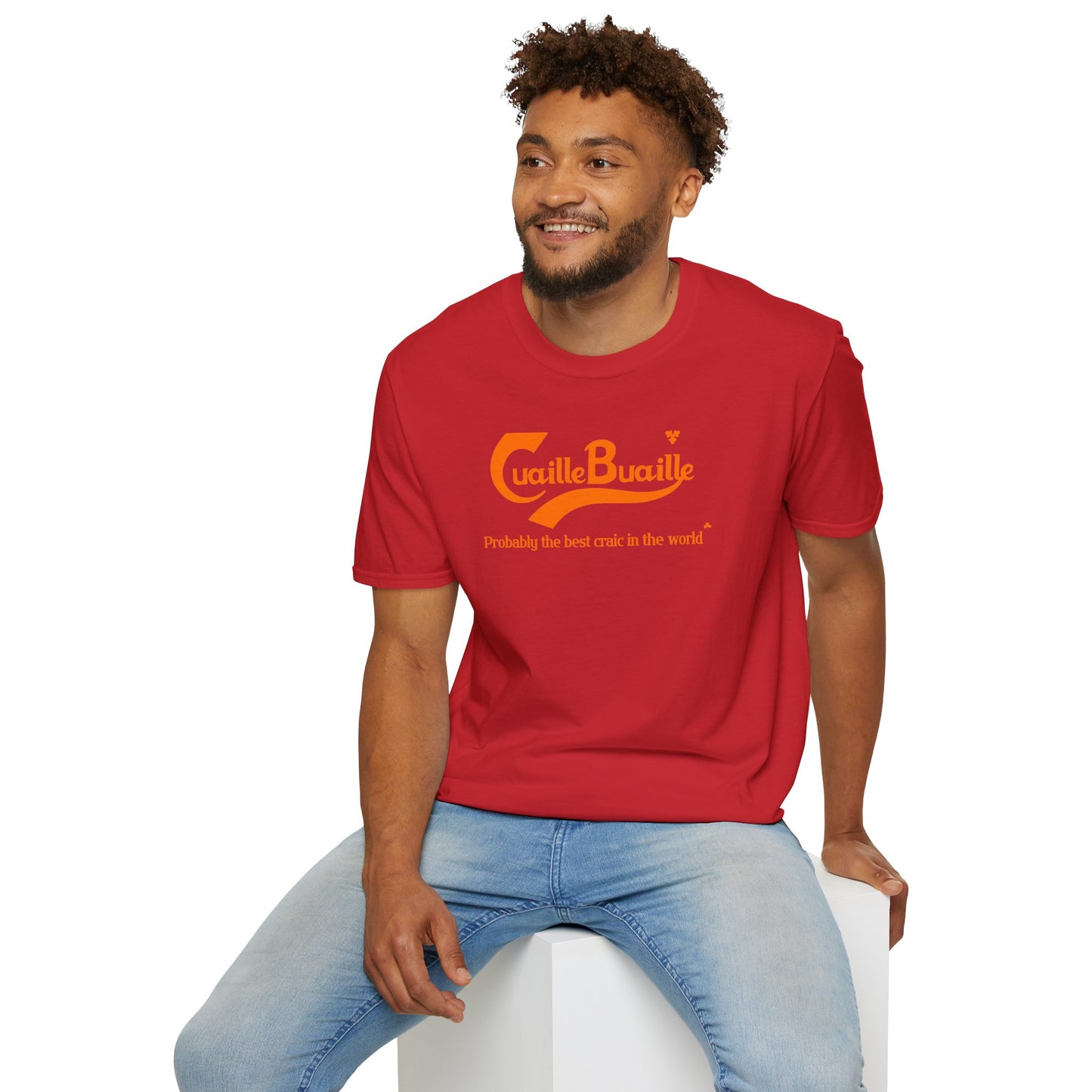 Cuaille Buaille Probably the best craic in the world Unisex Softstyle 100% Cotton T-Shirt