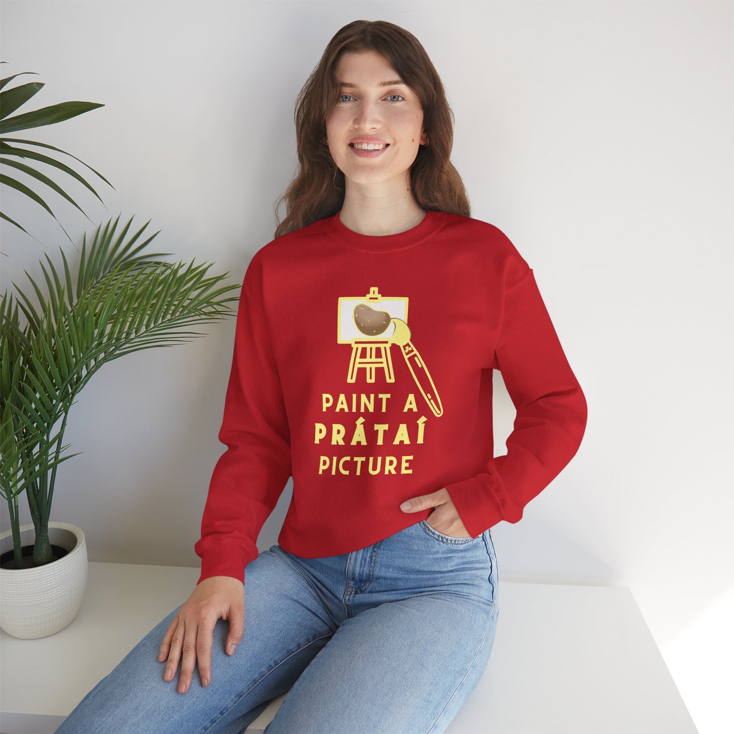 PAINT A PRÁTAÍ PICTURE Unisex Heavy Blend™ Crewneck Sweatshirt