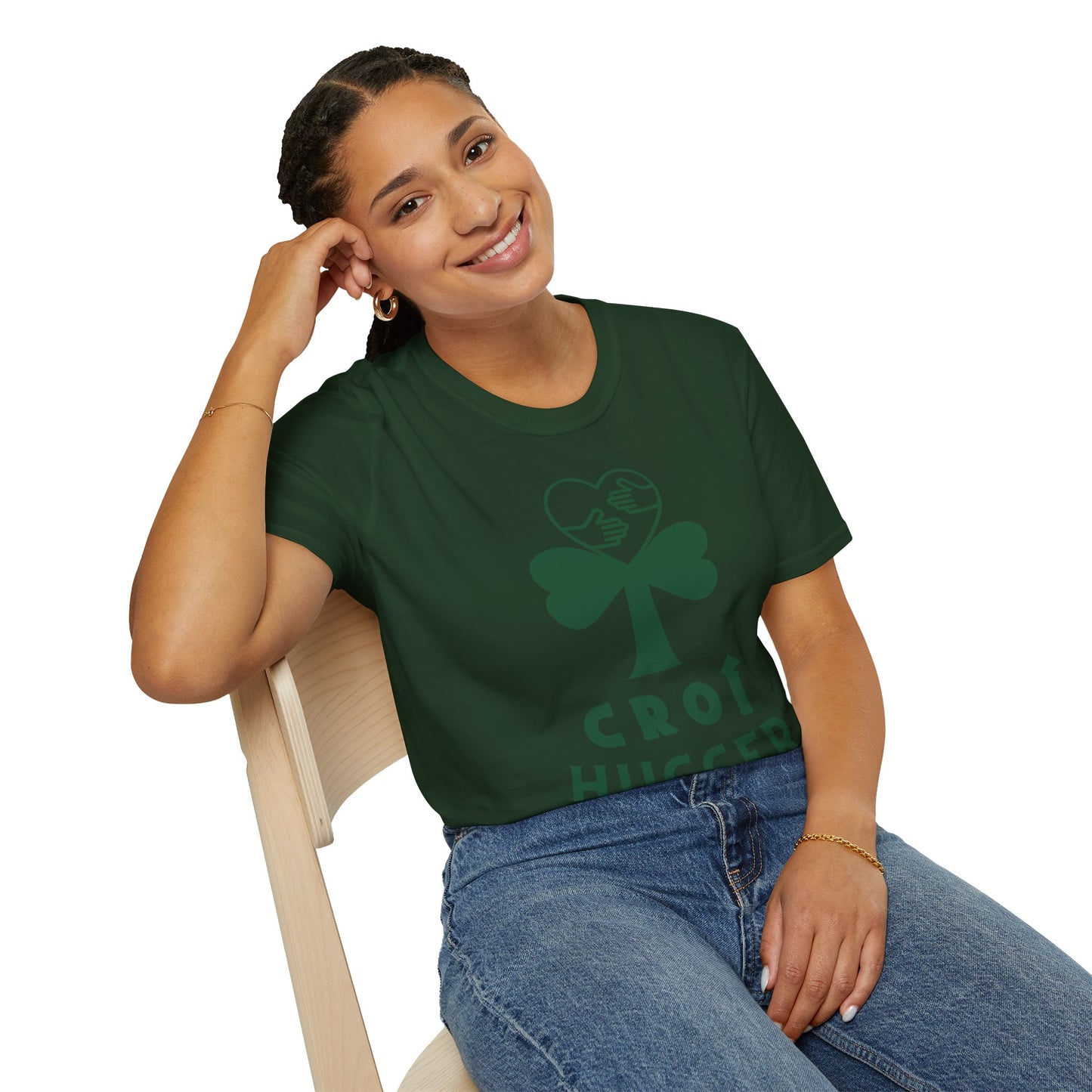 CROÍ HUGGER Unisex Softstyle 100% Cotton T-Shirt