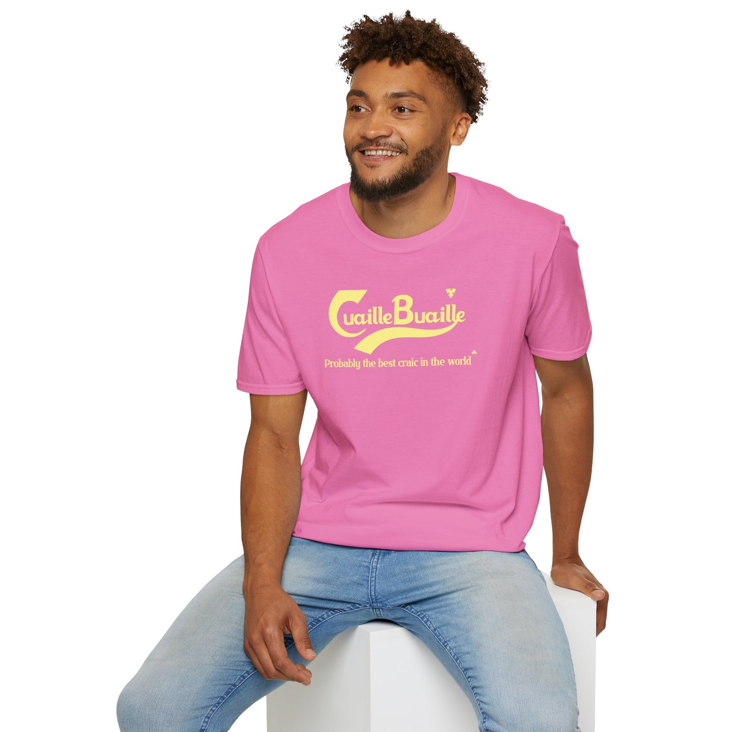 Cuaille Buaille Probably the best craic in the world Unisex Softstyle 100% Cotton T-Shirt