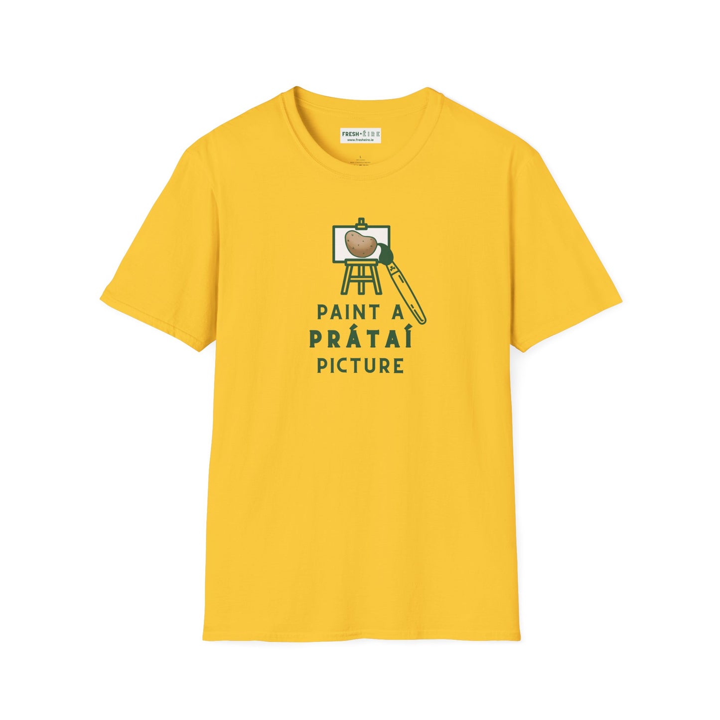 PAINT A PRÁTAÍ PICTURE Unisex Softstyle 100% Cotton T-Shirt