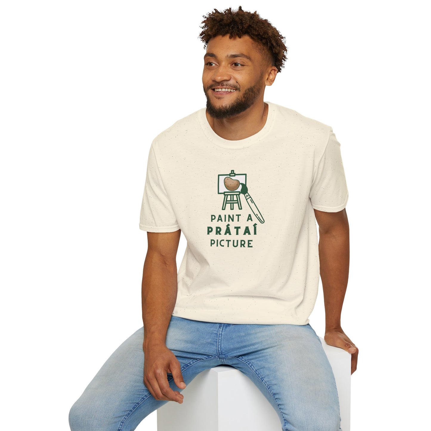PAINT A PRÁTAÍ PICTURE Unisex Softstyle 100% Cotton T-Shirt
