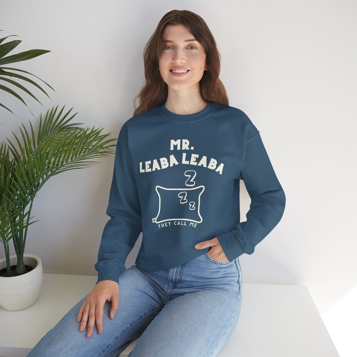 MR. LEABA LEABA (THEY CALL ME) Unisex Heavy Blend™ Crewneck Sweatshirt