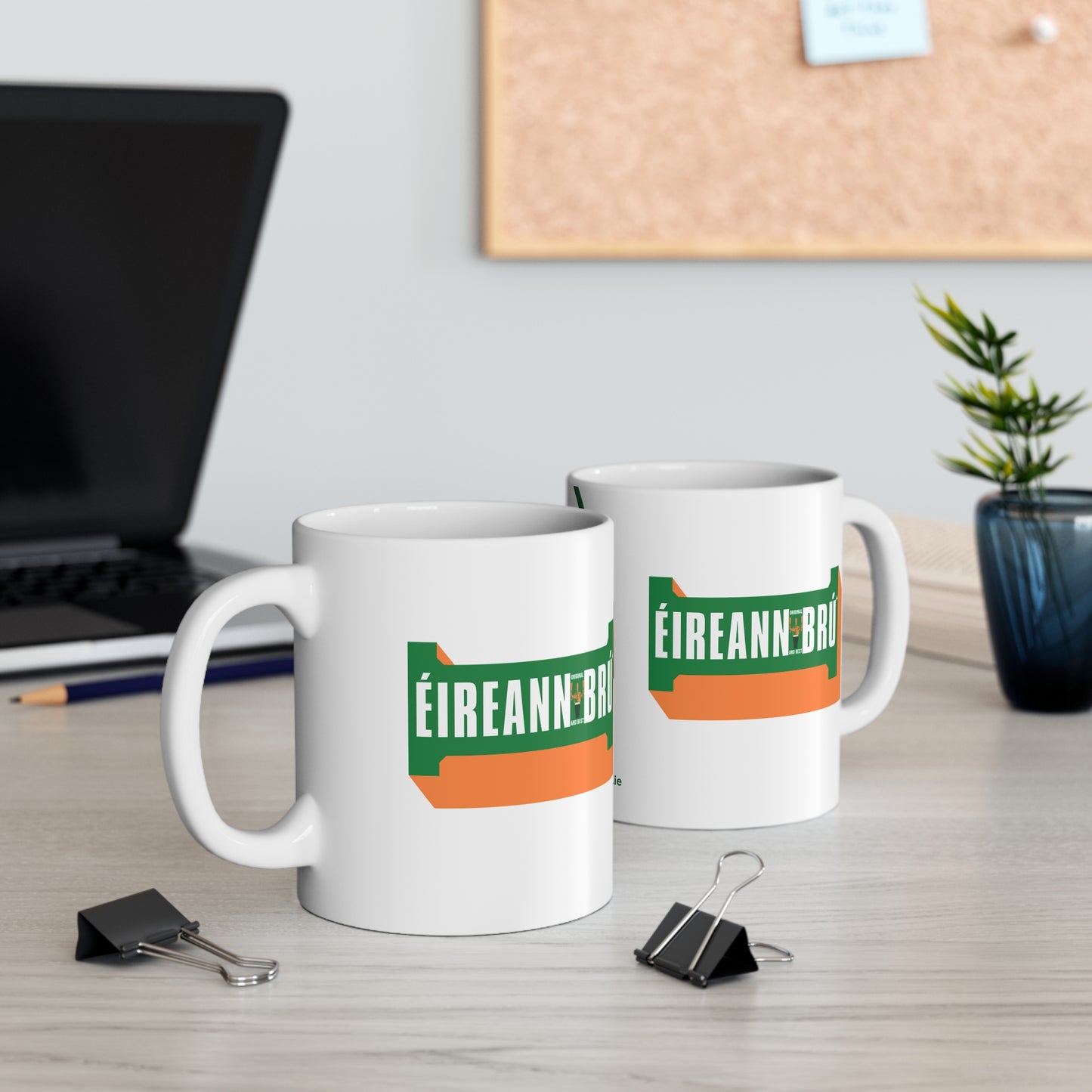 ÉIREANN BRÚ 33cl White Ceramic Mug