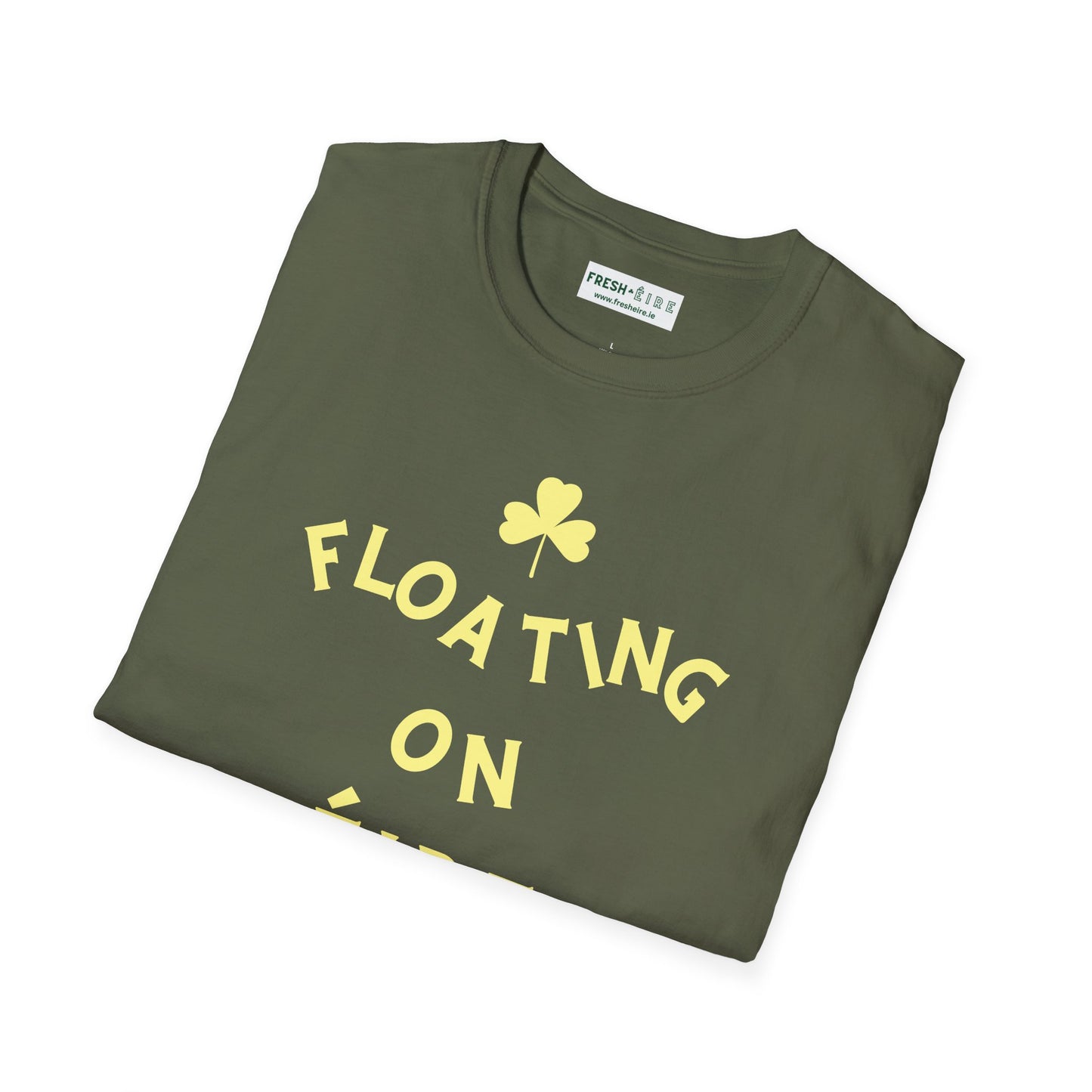 FLOATING ON ÉIRE Unisex Softstyle 100% Cotton T-Shirt