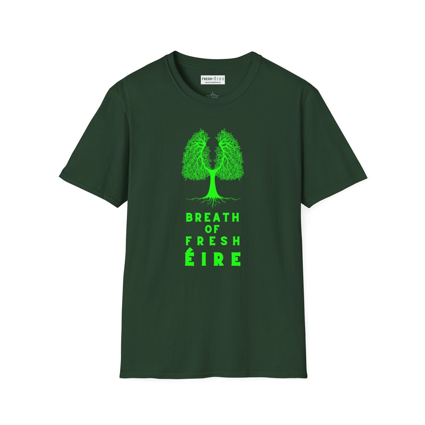 BREATH OF FRESH ÉIRE Unisex Softstyle 100% Cotton T-Shirt