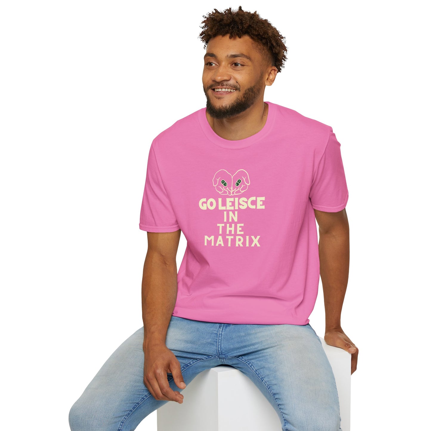 GO LEISCE IN THE MATRIX Unisex Softstyle 100% Cotton T-Shirt